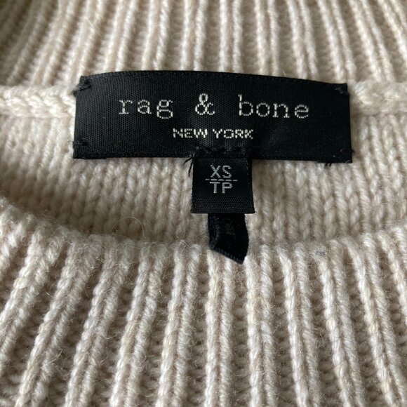 ❌SOLD❌ rag & bone Annalise Wool-Cashmere Blend Crew Sweater size XS (oversized) - Picture 3 of 8